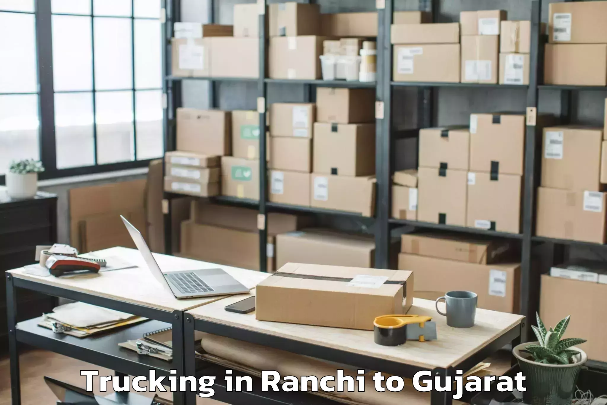 Professional Ranchi to Bhanvad Trucking